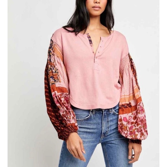 Free People Light Magic Henley XS - Picture 1 of 8
